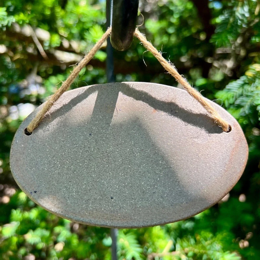 Pottery Cat Hanging Wall Decor Sign